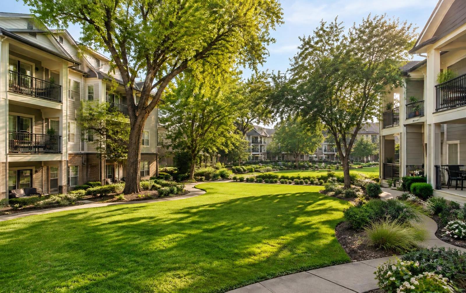 Shoreview Apartments courtyard